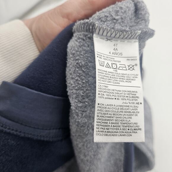 Old Navy Boy 4T Heathered Sweater Jacket School Casual Warm Soft Pockets - Picture 7 of 9